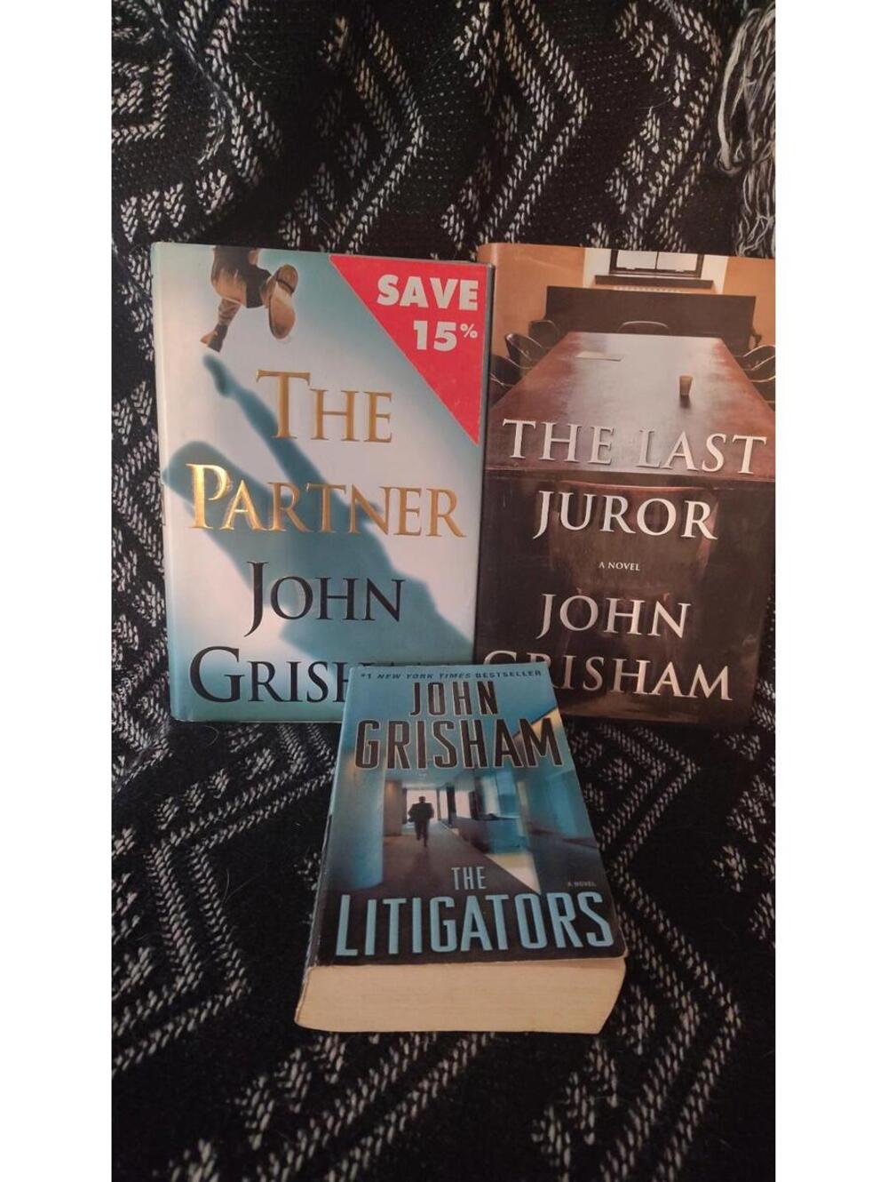 John Grisham Hardcover + Paperback Lot (The Partner, The Last Juror, The Litigat